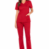 Uniforme clínico rojo